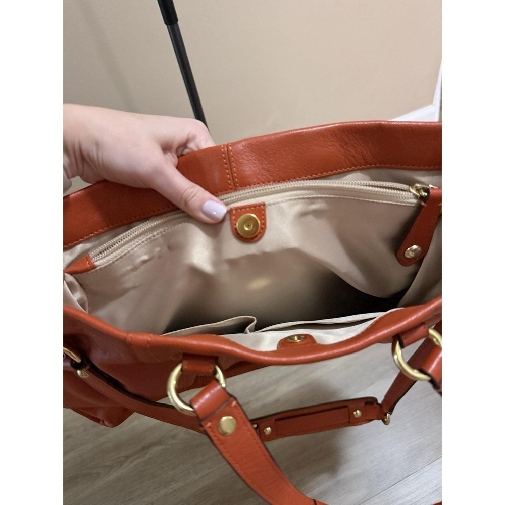 Coach Ashley Satchel in Coral Pink. - Picture 6 of 8